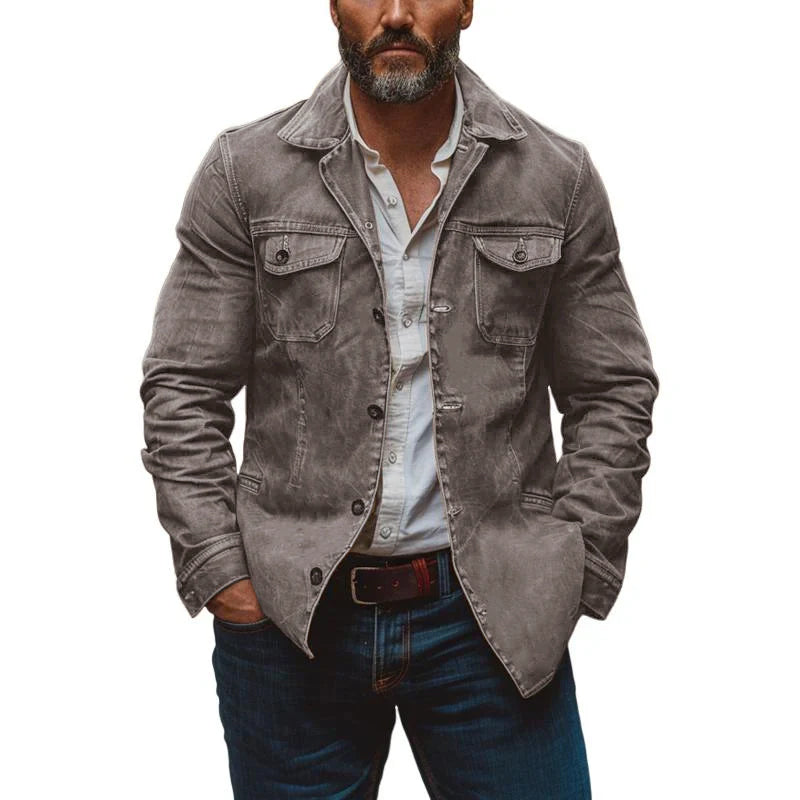 Justin | Men's Vintage Multi-Pocket Jacket
