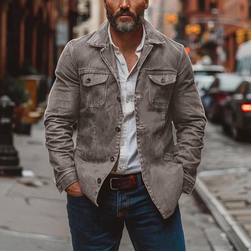 Justin | Men's Vintage Multi-Pocket Jacket