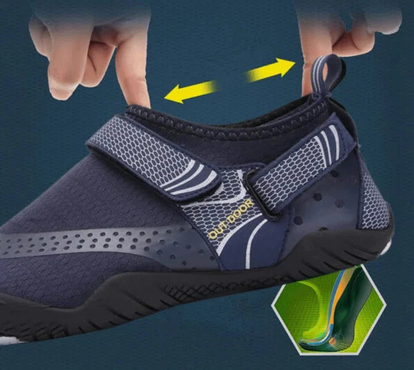 Cain | Men's Lightweight Aqua Shoes with Side Velcro Closure