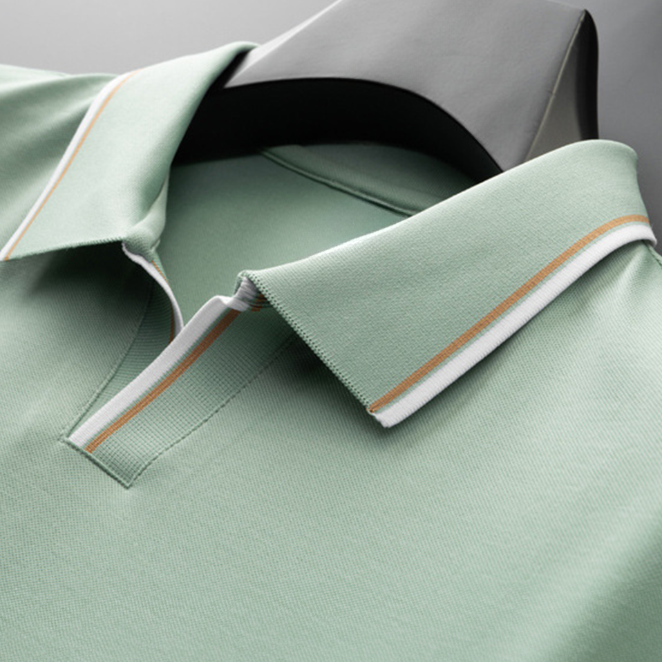 Joel | Men's Mulberry Silk Classic Collar Polo Shirt