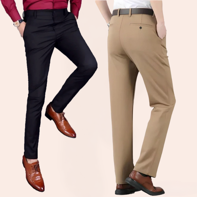 Reid | Men's Stretch Slim Fit Casual Trousers
