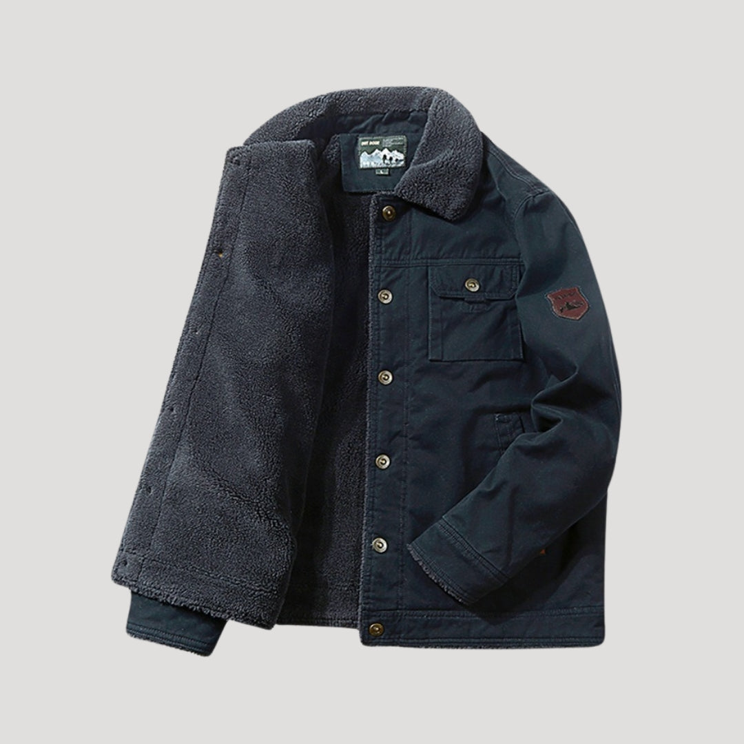 Kean | Men's Fleece-Lined Button Front Winter Jacket