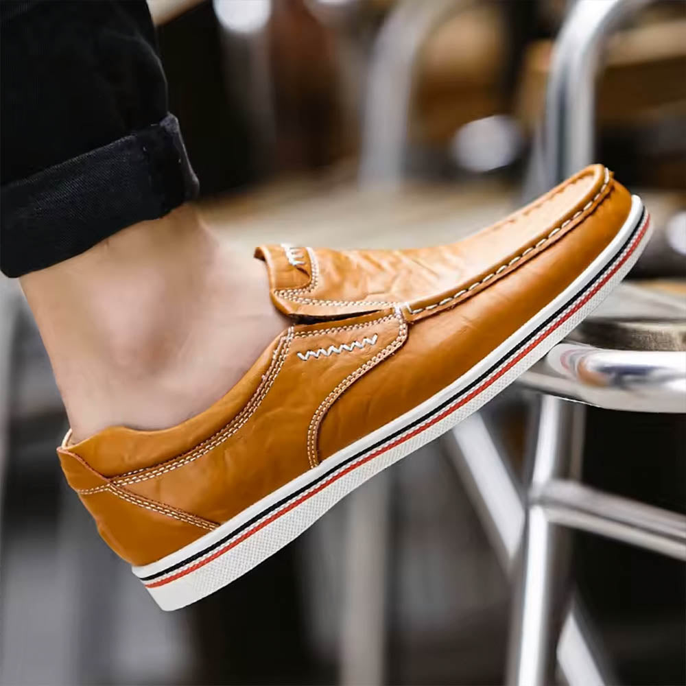 Calloway | Men's Casual Slip-On Leather Loafers