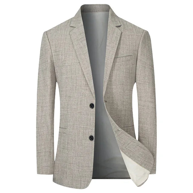 Aziel | Men's Slim Fit Two-Button Blazer with Notch Lapels