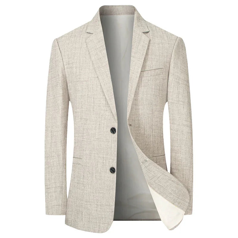 Aziel | Men's Slim Fit Two-Button Blazer with Notch Lapels