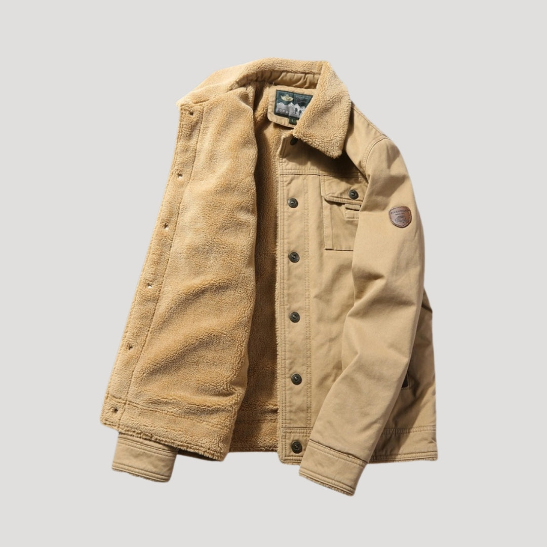 Saint | Men's Fleece Lined Button Front Winter Jacket