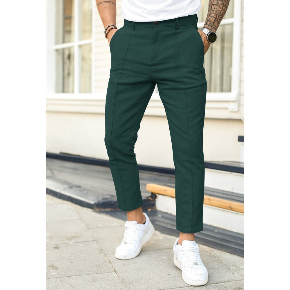 Kailum | Men's Front Seam Cropped Chinos