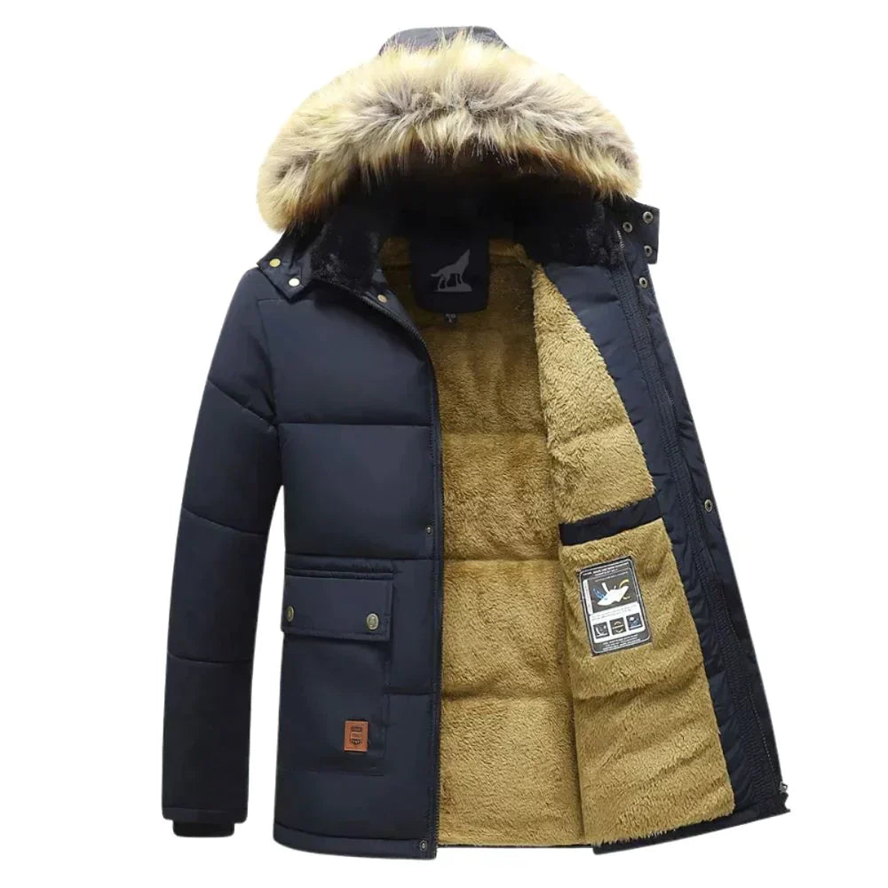Jethro | Men's Insulated Winter Parka with Removable Hood