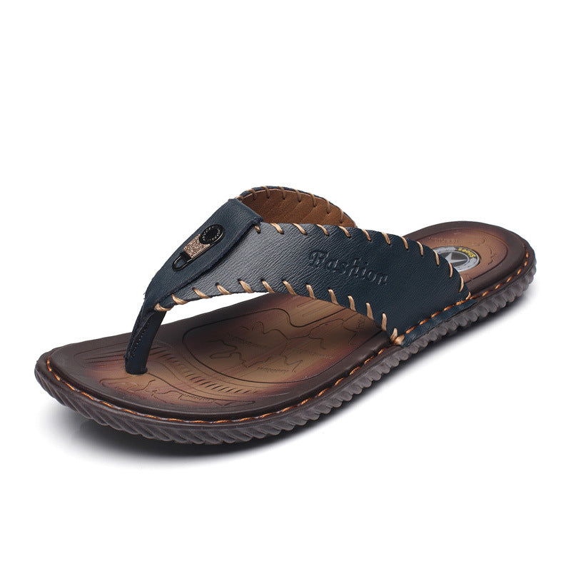 Benson | Men's Sporty Textured Strap Flip-Flops