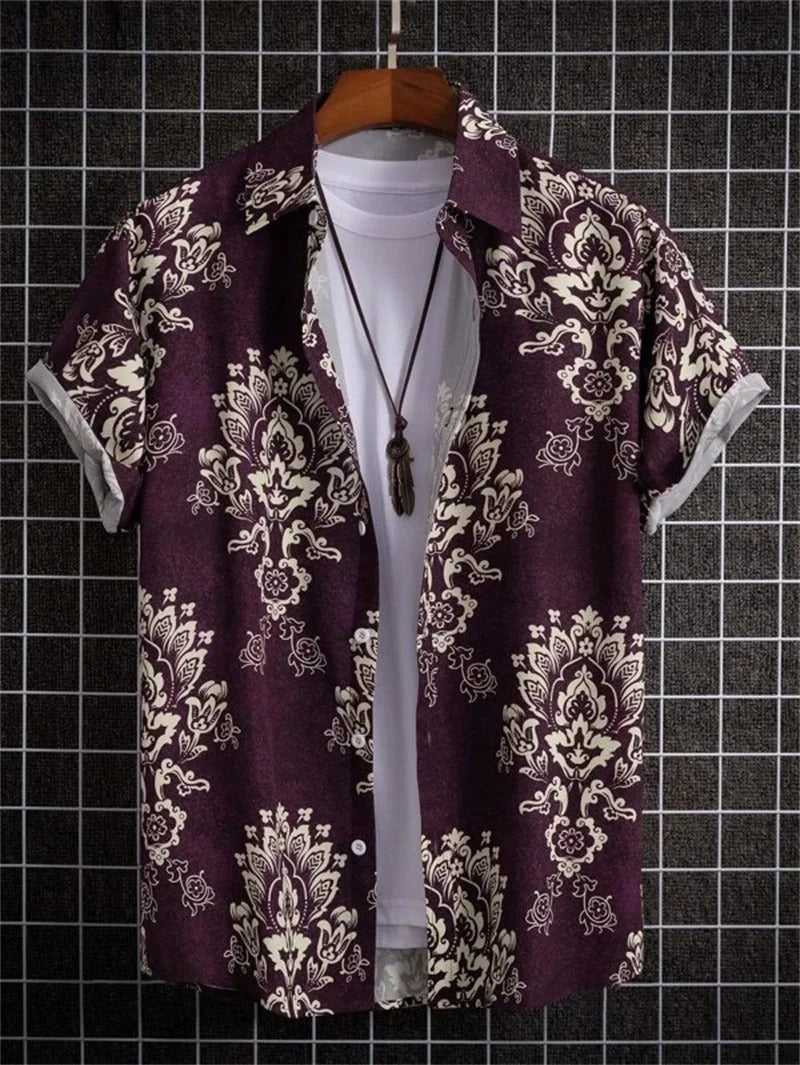 Robin | Men's Short Sleeve Hawaiian Shirt