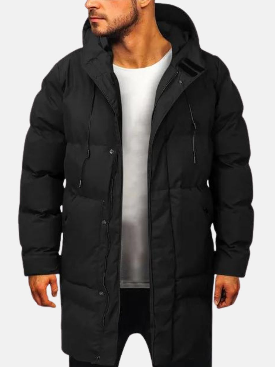 Don | Men's Quilted Padded Winter Parka with Hood