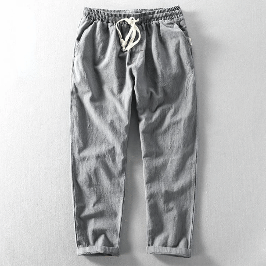 Drago | Men's Casual Tapered Cuff Pants with Drawstring Waist