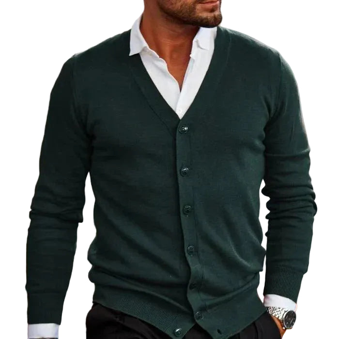 Dante | Men's V-Neck Button Down Knit Cardigan