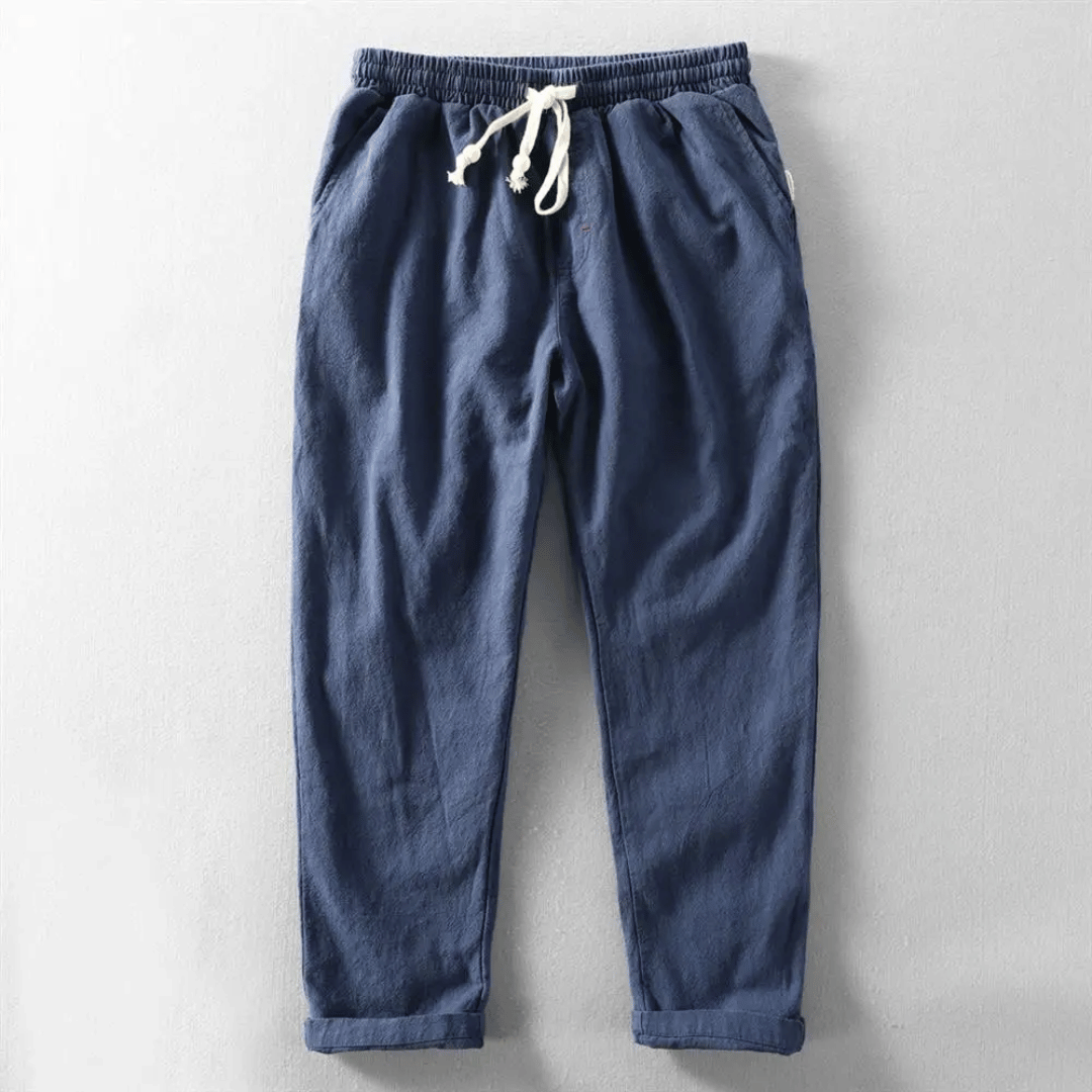 Drago | Men's Casual Tapered Cuff Pants with Drawstring Waist