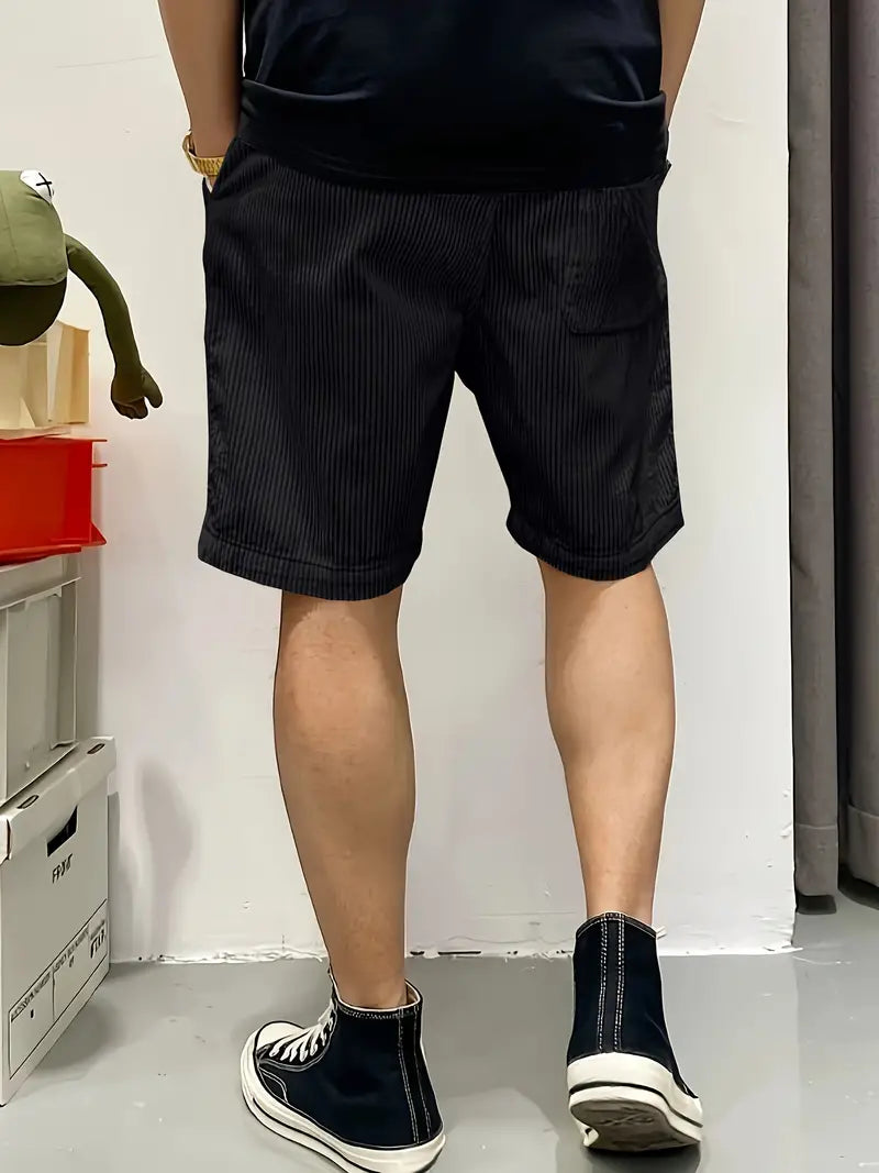 Freddie | Men's Corduroy Cargo Shorts with Drawstring
