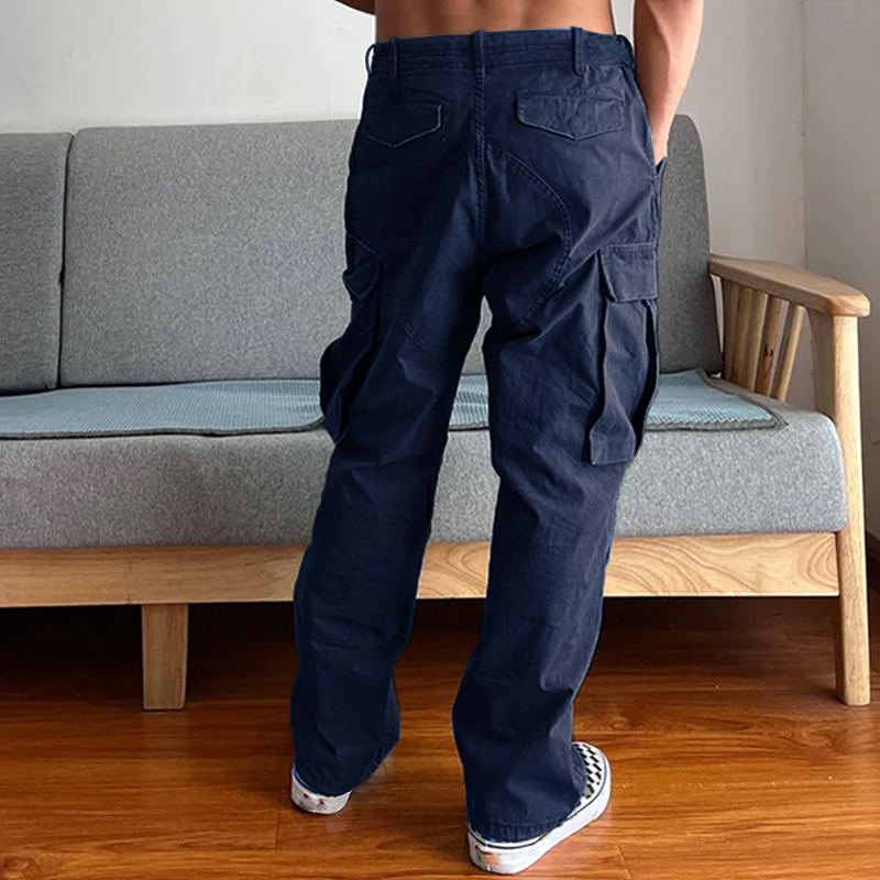 Chino | Men's Loose Fit Washed Cargo Pants
