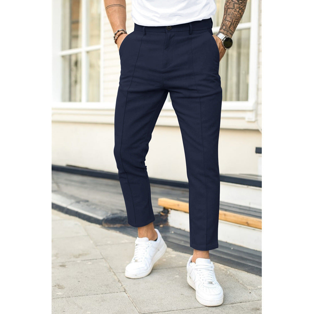 Kailum | Men's Front Seam Cropped Chinos
