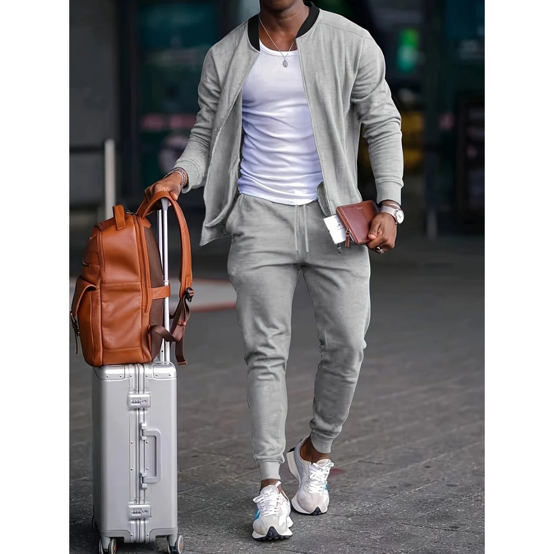 Ryker | Men's Hooded Waffle-Knit Tracksuit Set