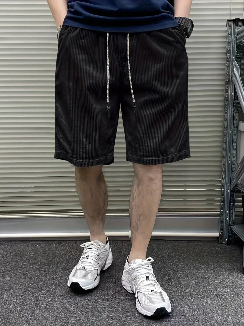 Freddie | Men's Corduroy Cargo Shorts with Drawstring
