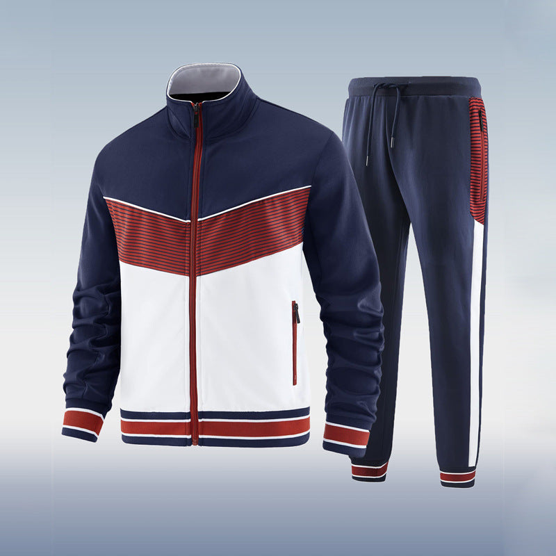Rush | Men's Breathable 2-Piece Tracksuit Set with Zip Details