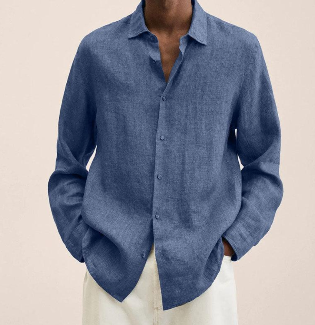 Chen | Men's Classic Collar Long Sleeve Shirt