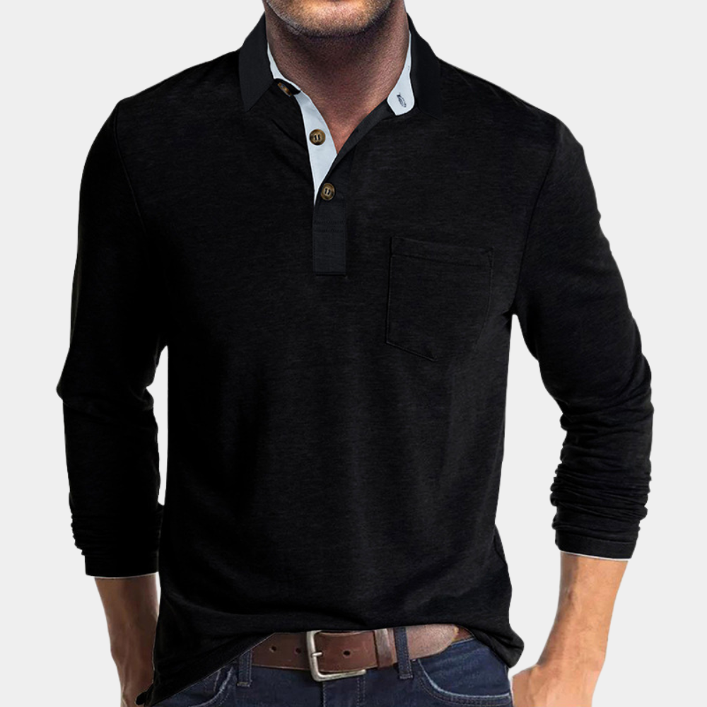 Eliot | Men's Classic Fit Polo with Chest Pocket