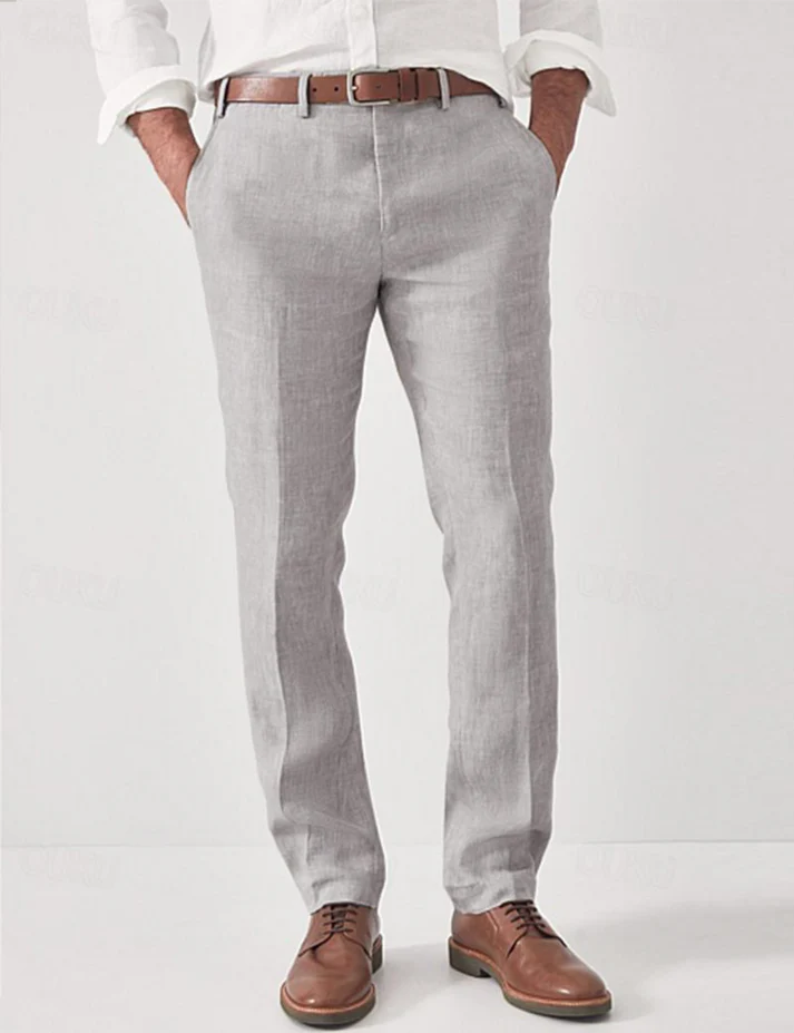 Chad | Men's Summer Linen Dress Pants