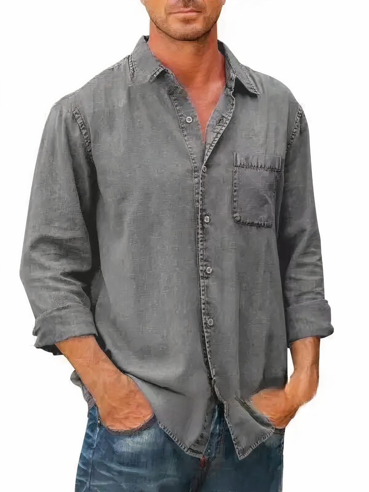 Dawson | Men's Casual Button-Down Denim Shirt