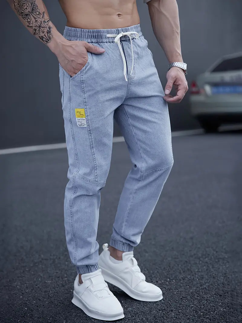 Janos | Men's Drawstring Tapered Jeans