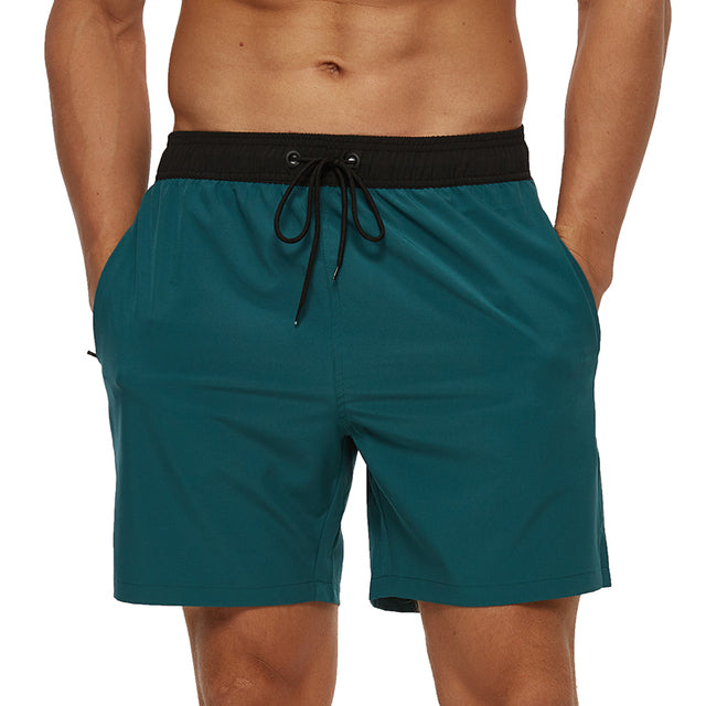 Theodore | Men's Stretch Swim Shorts with Zipper Pockets