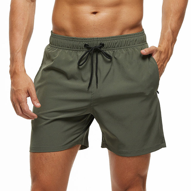 Theodore | Men's Stretch Swim Shorts with Zipper Pockets