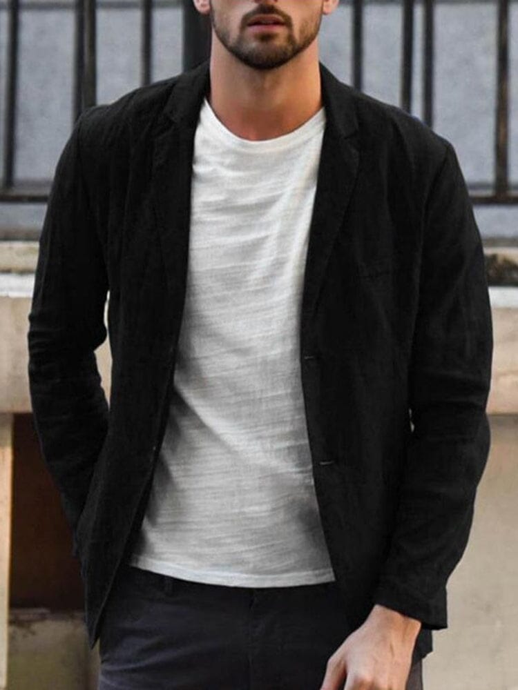 Gabe | Men's Single-Breasted Linen Summer Blazer