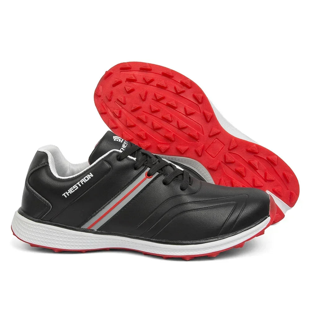 Porter | Men's Waterproof Golf Shoes with Fixed Spike Traction