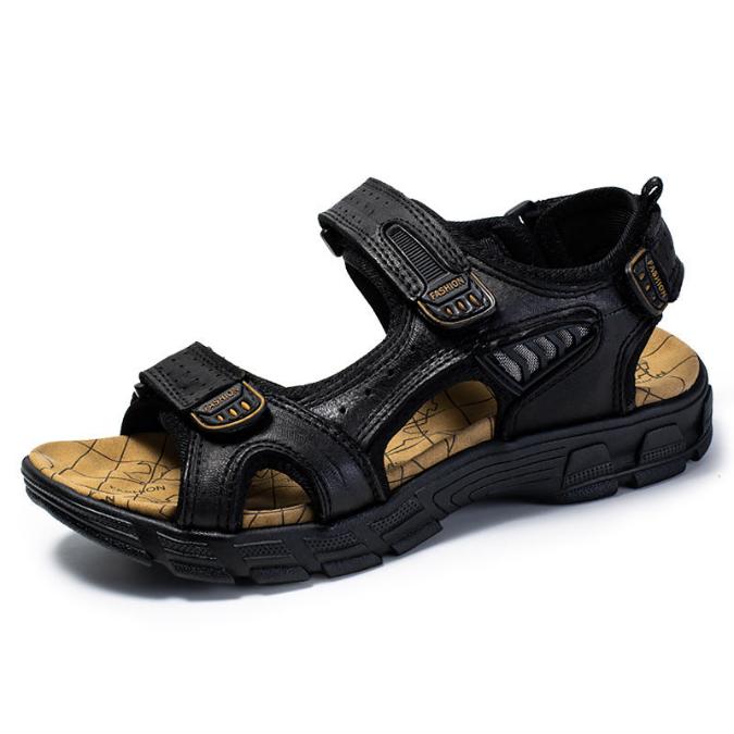 Jay | Men's Leather Sandals with Adjustable Buckle Straps