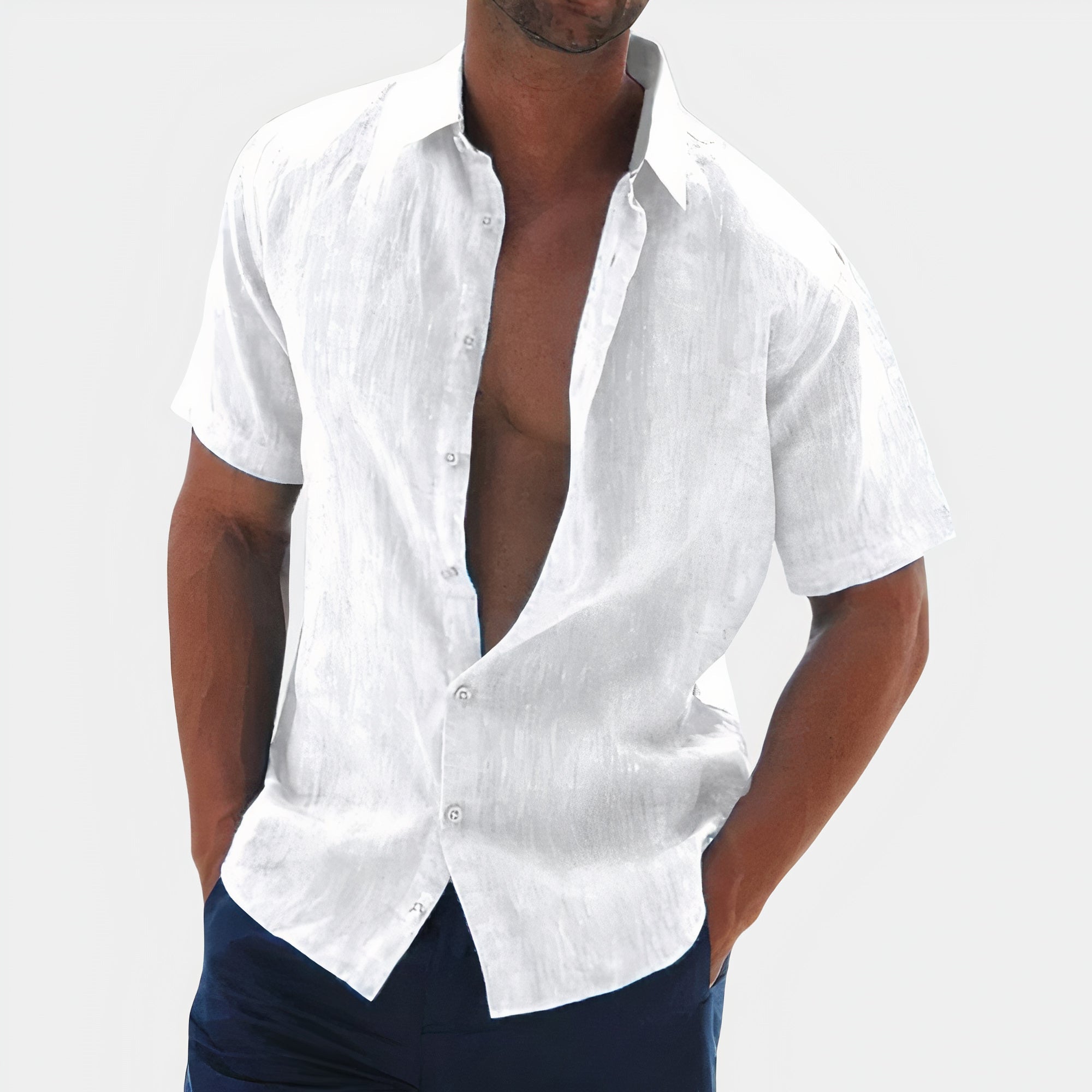 Aden | Men's Casual Linen Button Down Shirt
