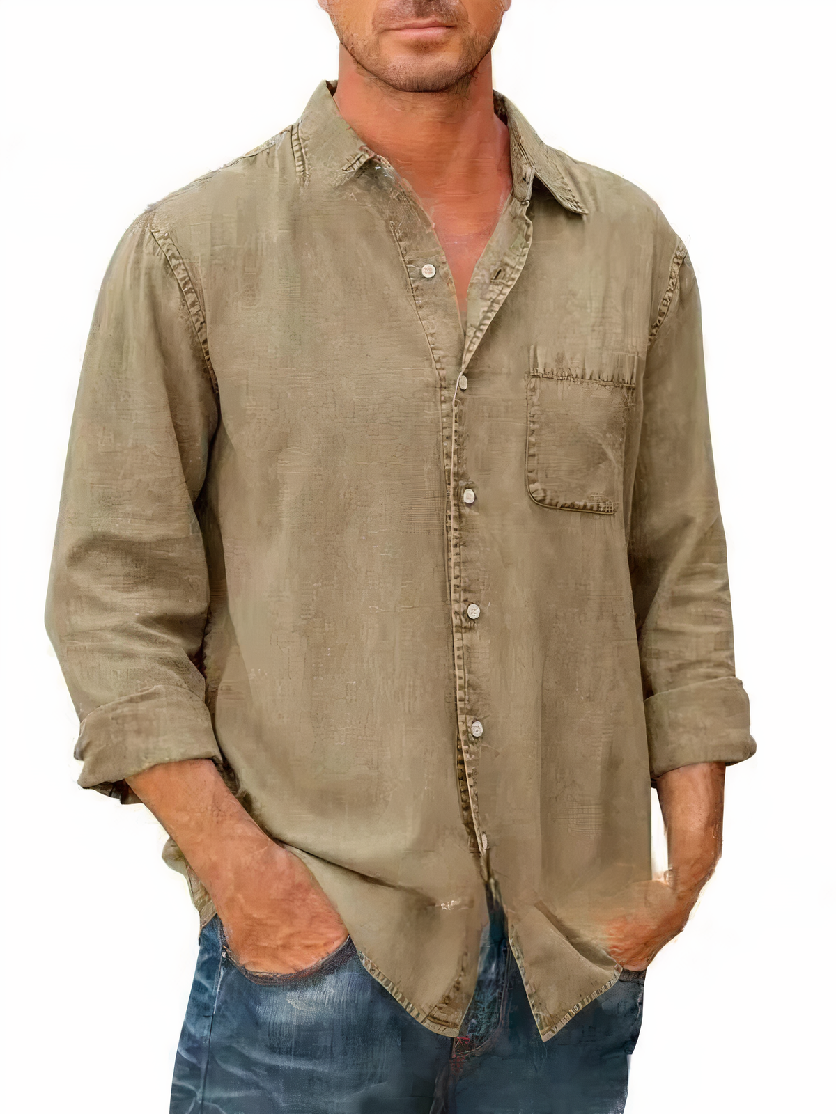Dawson | Men's Casual Button-Down Denim Shirt