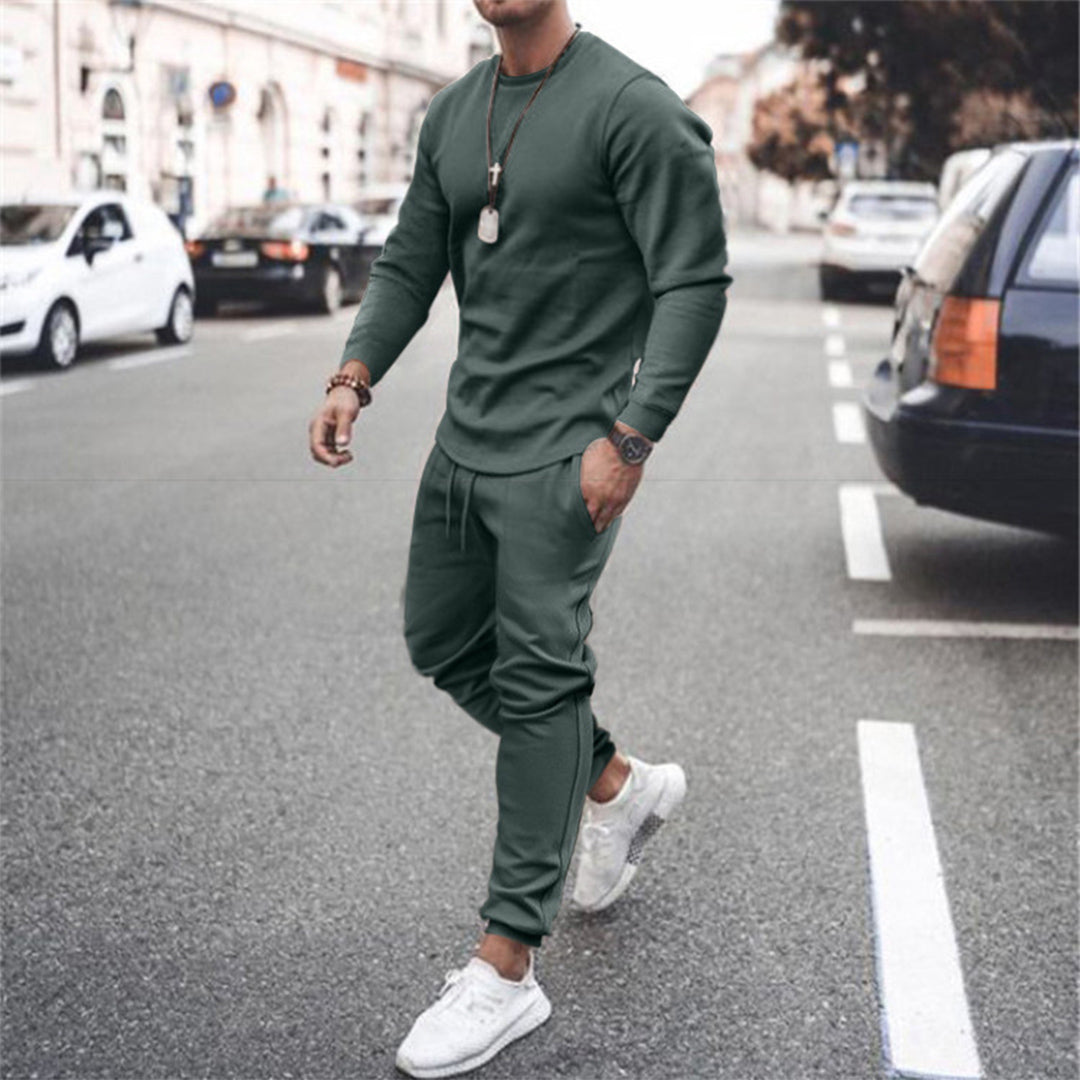 Josh | Men's Long Sleeve Crewneck & Jogger Pants Set