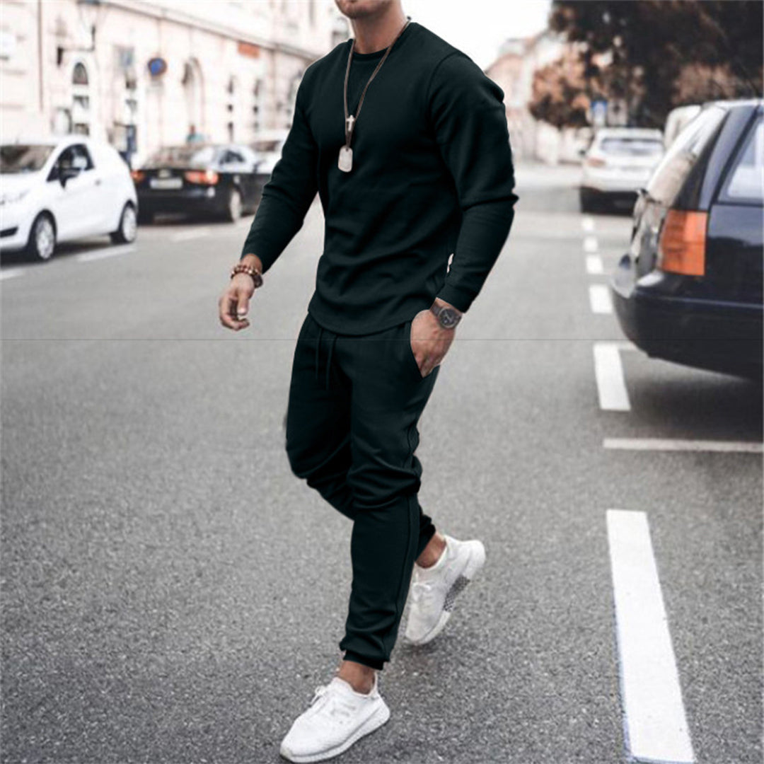 Josh | Men's Long Sleeve Crewneck & Jogger Pants Set