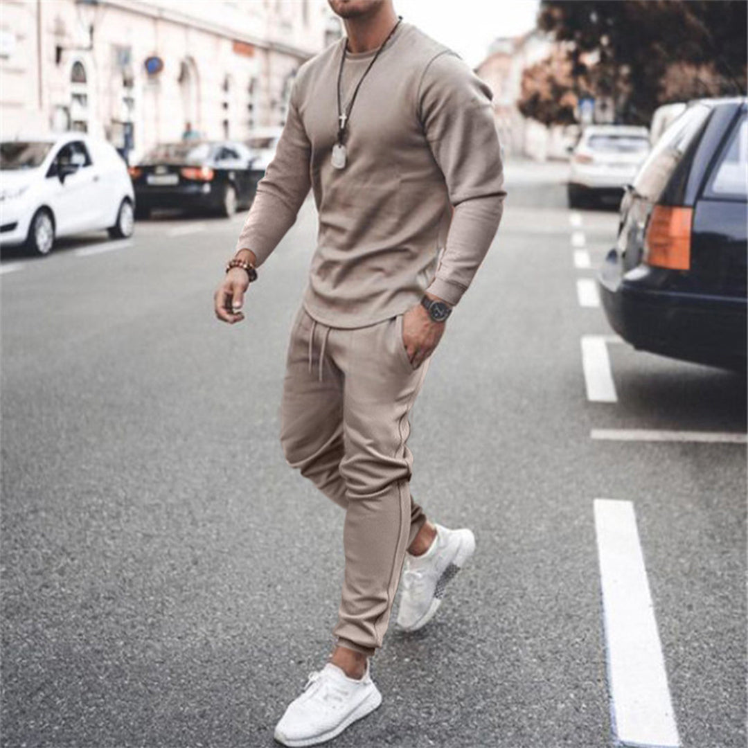 Josh | Men's Long Sleeve Crewneck & Jogger Pants Set