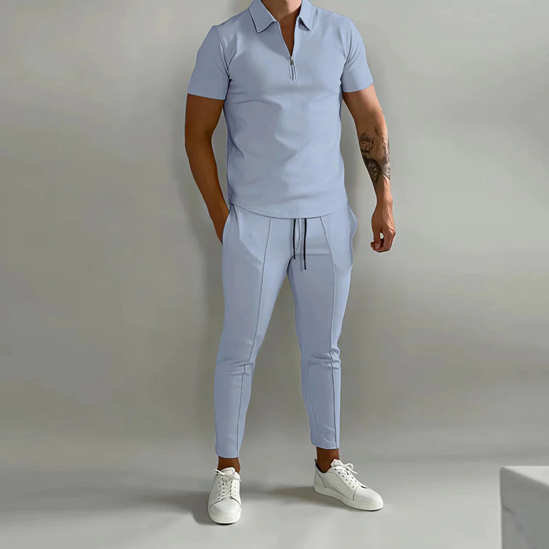 Dash | Men's Collared Half-Zip Lounge Set