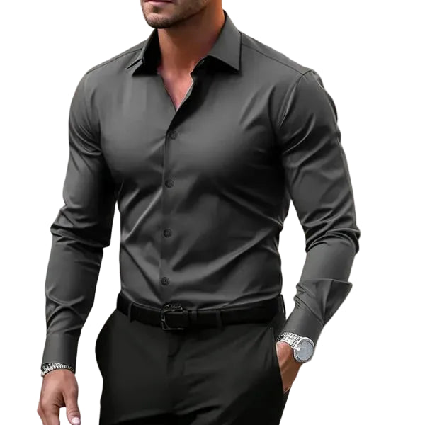 Dorian | Men's Notched Collar Long-Sleeve Shirt