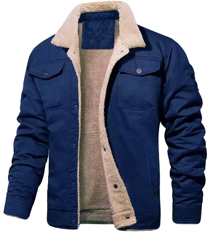 Fabian | Men's Shearling Collar Lined Winter Jacket