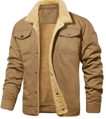 Fabian | Men's Shearling Collar Lined Winter Jacket