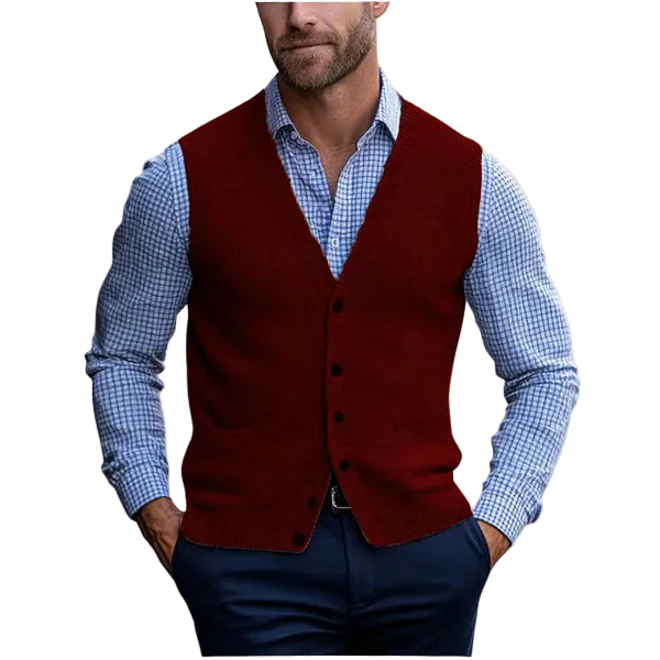 Darius | Men's Sleeveless Vest Sweater