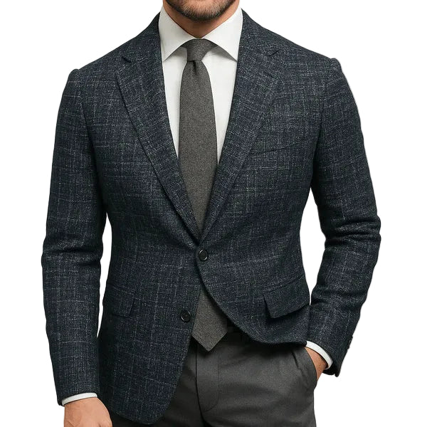 Irving | Men's Slim Fit Check Pattern Tailored Blazer
