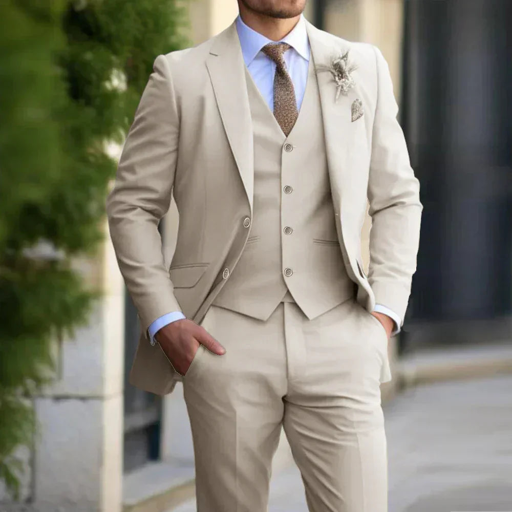 Everett | Men's 3-Piece Slim Fit Wedding Guest Suit Set