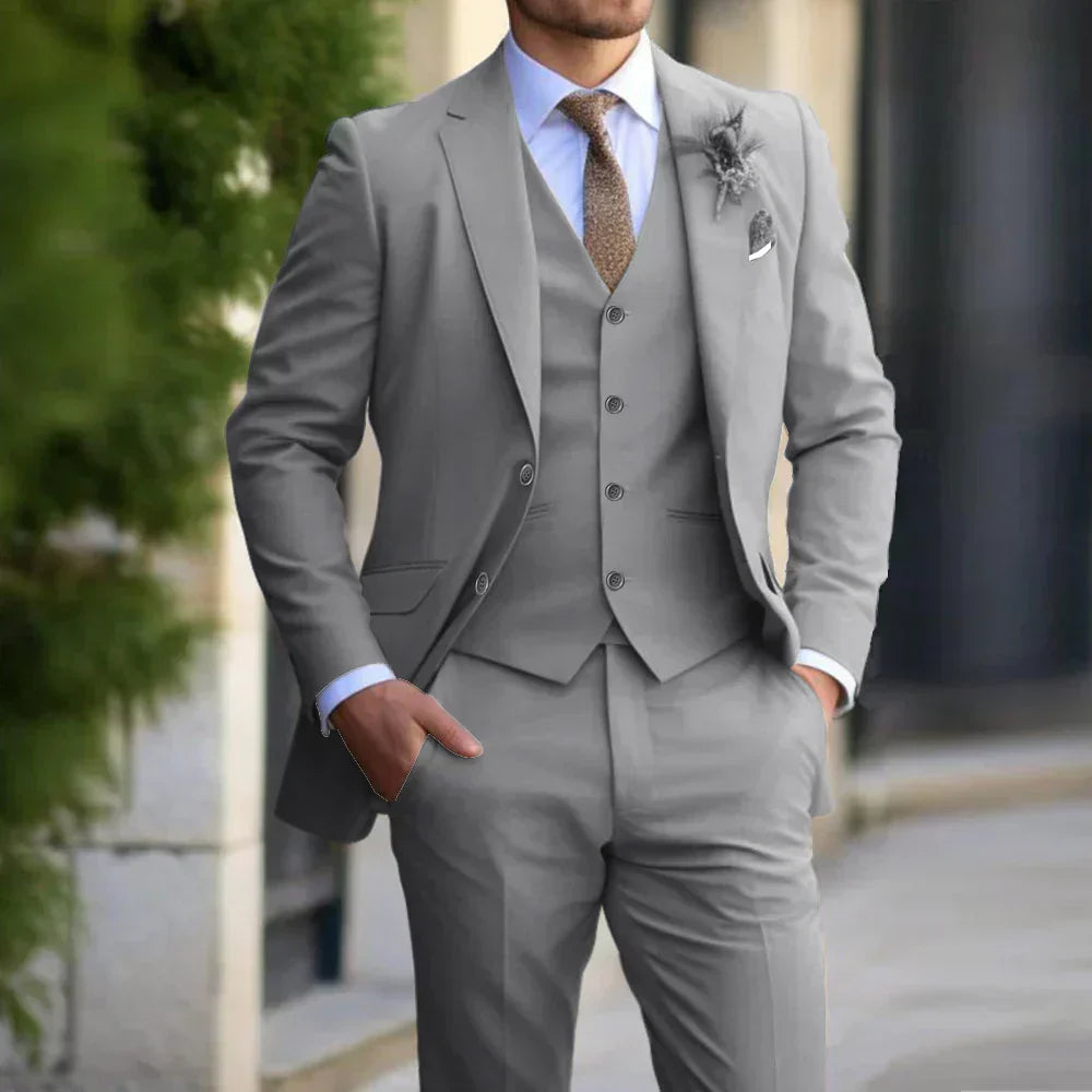 Everett | Men's 3-Piece Slim Fit Wedding Guest Suit Set