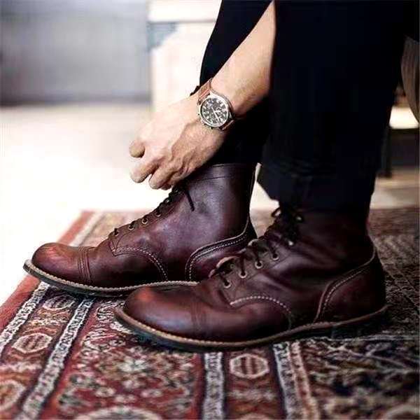 Liam | Men's Lace-Up Leather Ankle Boots
