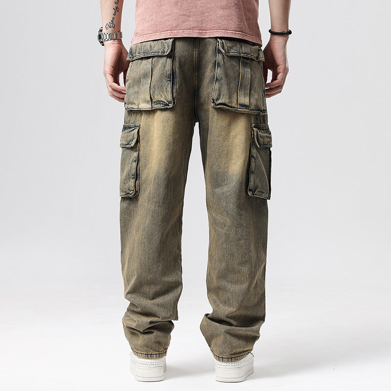 Creed | Men's Baggy Cargo Denim Jeans