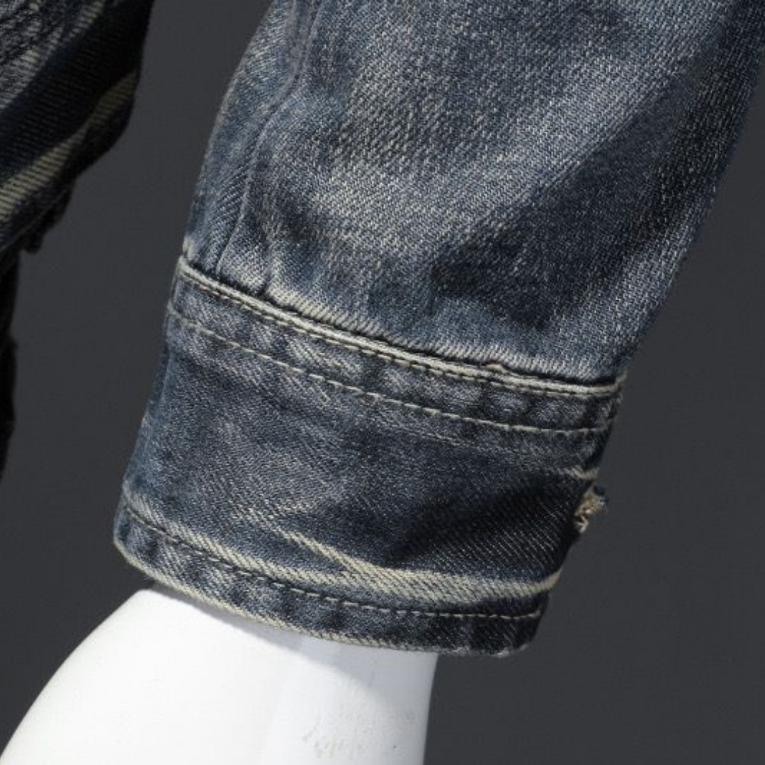 Felipe | Men's Vintage Zip-Up Denim Jacket